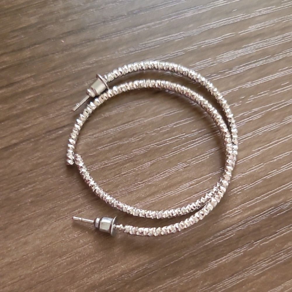 Elegant Silver Hoop Earrings